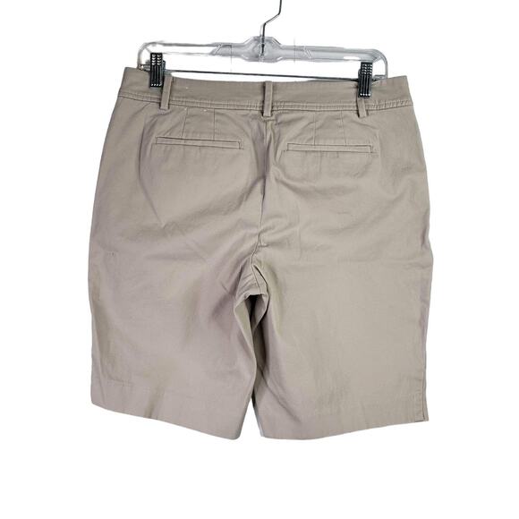 Talbots Shorts 8P Khaki Tan Bermuda Resort Beach Cotton Stretch - Picture 3 of 9